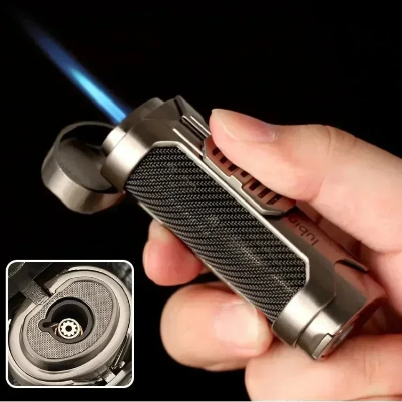 Lighter Windproof - LUBINSKI Przenośna Metalowa Zapalniczka do Cygar
