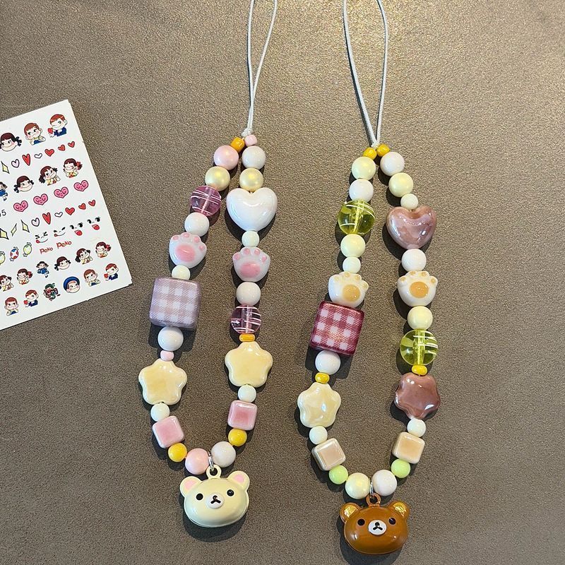 Men Accessories Aesthetic - Rilakkuma Estetyczny Pasek do Telefonu z