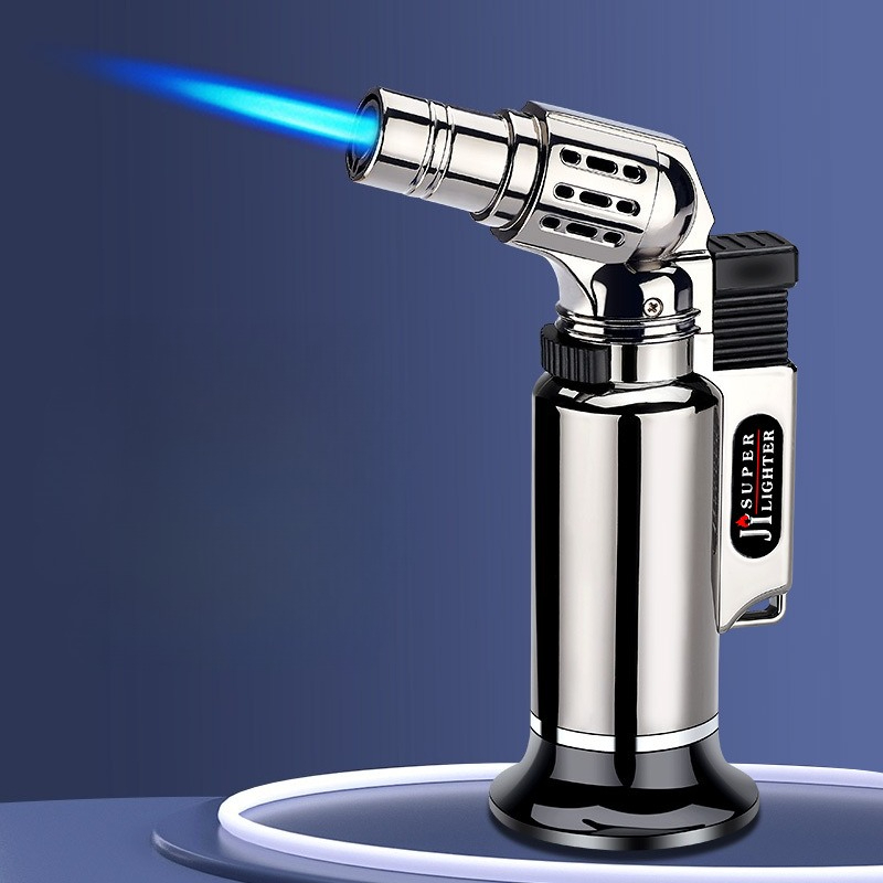 Lighter Windproof - Zapalniczka Gazowa Turbiny Metalowej Wiatroodporna Mocna