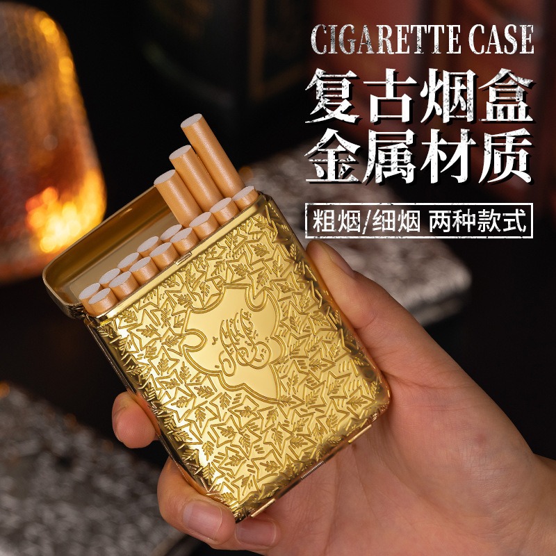 Men'S Mens Accessories - Nowy retro metalowy etui na papierosy