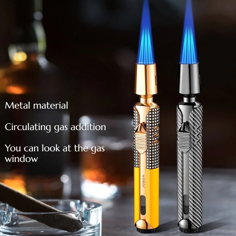 Lighter Windproof - JOBON Metalowy Zapalniczka Gazowa Jet z