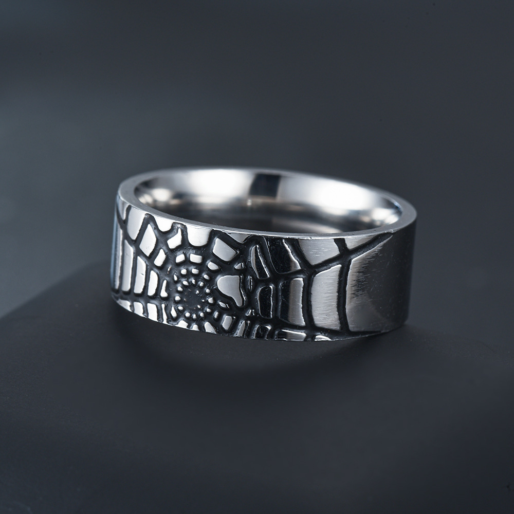 Prosty pierścionek z pajęczyną – Men Accessories Wedding recenzja i cena