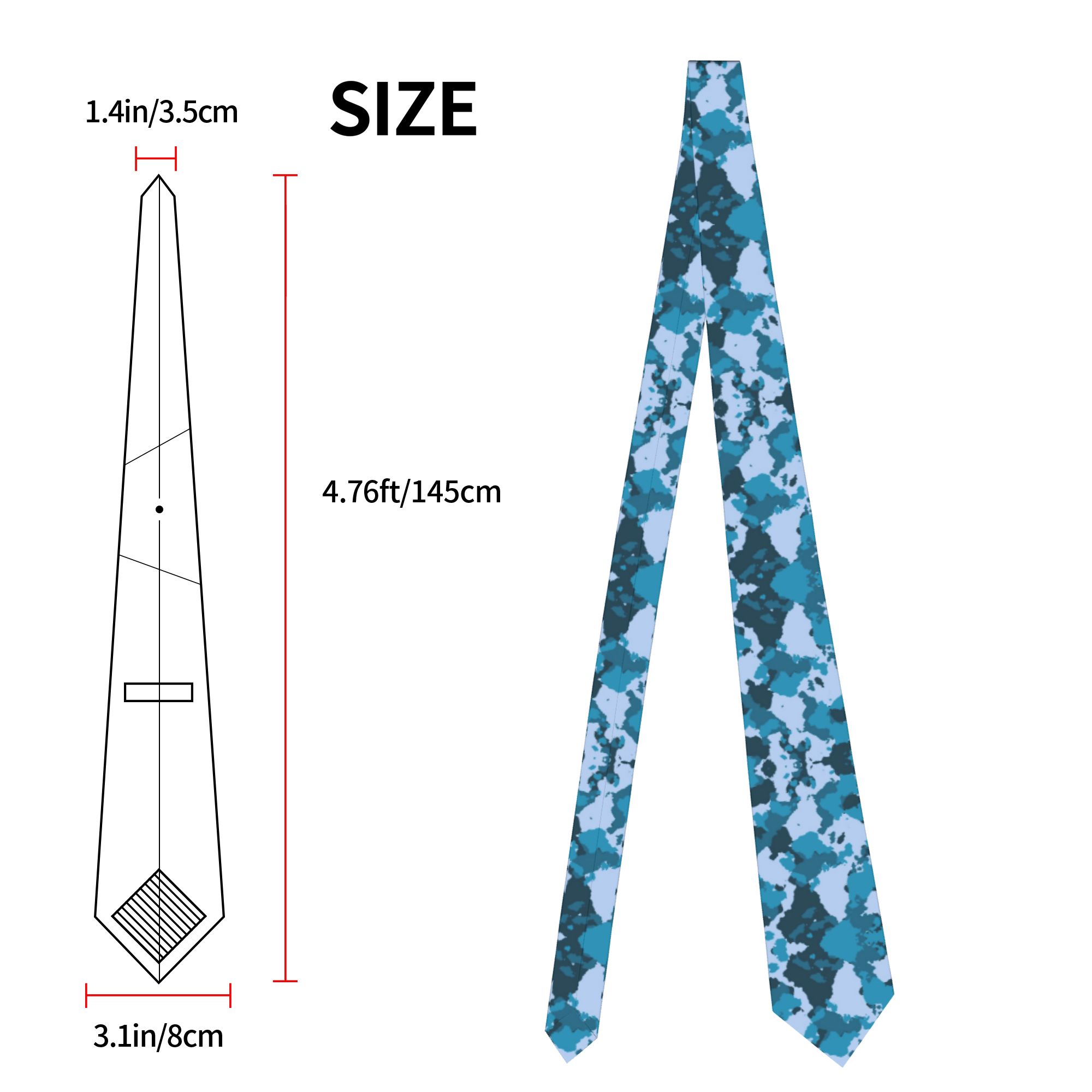 Męskie krawaty w kamuflażu, wą – Men Accessories Wedding recenzja i cena