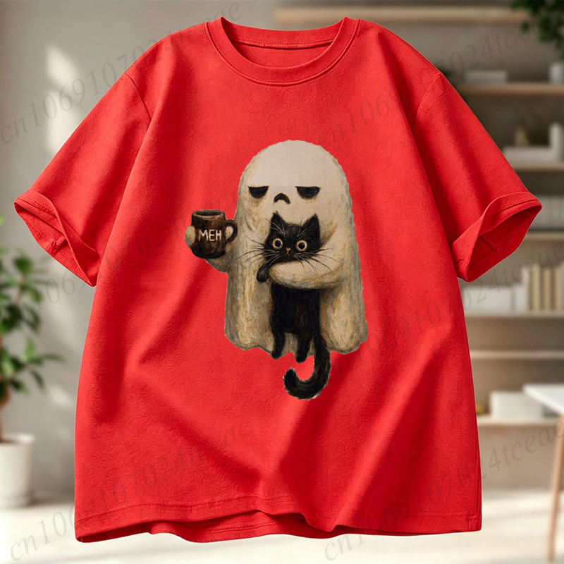Koszulka Ghost-Cat Straszny Cz – Men Accessories Aesthetic recenzja i cena