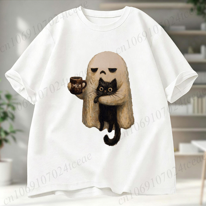 Koszulka Ghost-Cat Straszny Cz – Men Accessories Aesthetic recenzja i cena