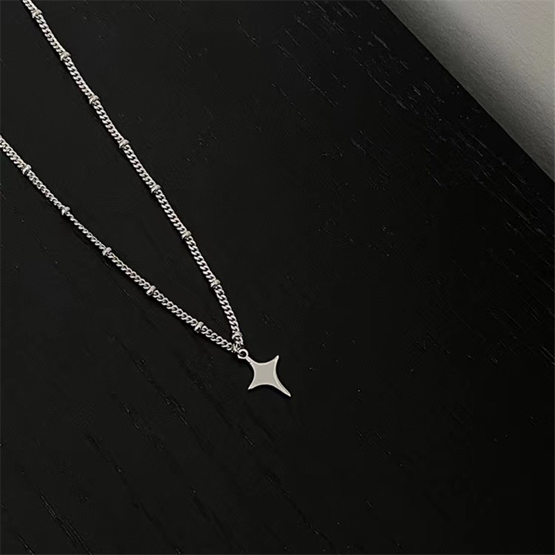 Kpop Goth Silver Color Star Pe – Men Accessories Aesthetic recenzja i cena