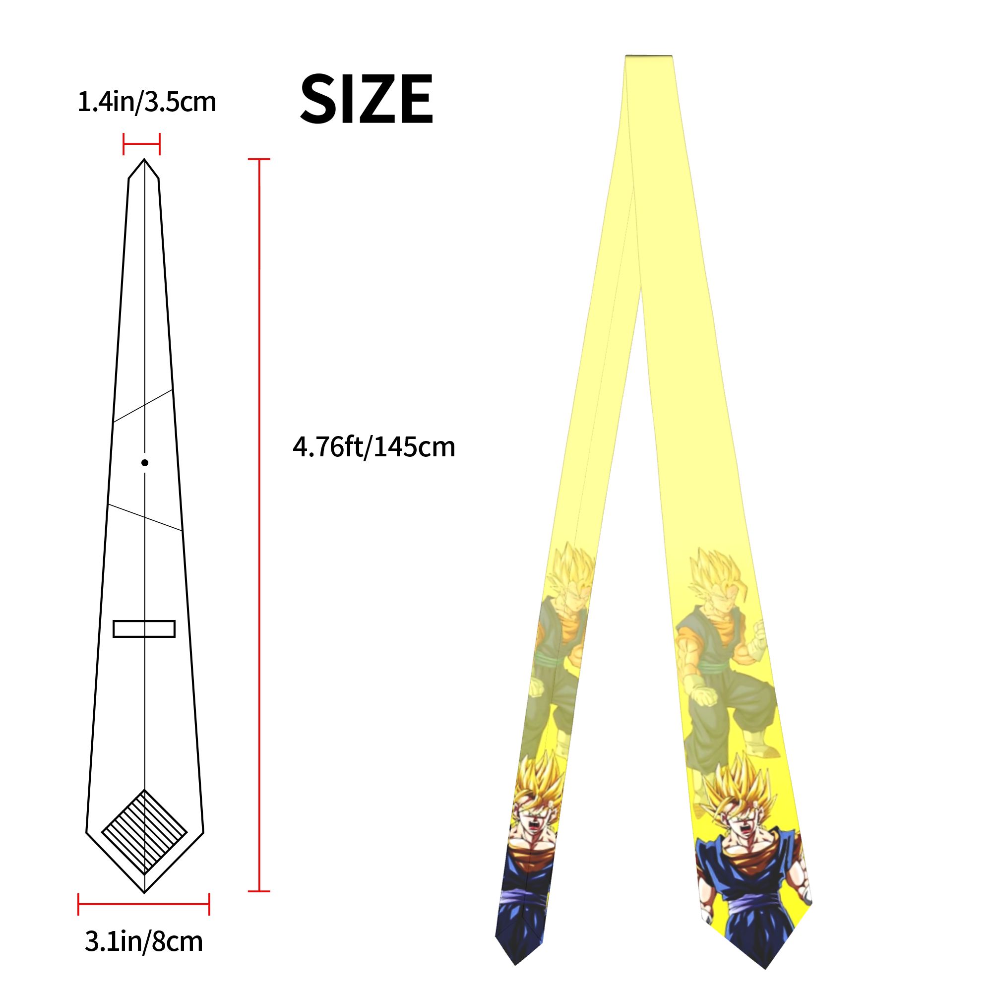 Krawaty z wzorem postaci z DBZ – Men Accessories Wedding recenzja i cena